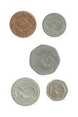 Image showing 5 English Coins