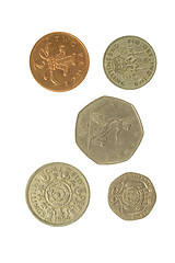 Image showing Five English Coins 2