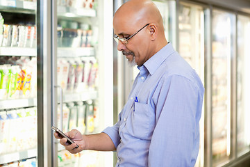 Image showing Cell Phone Grocery List