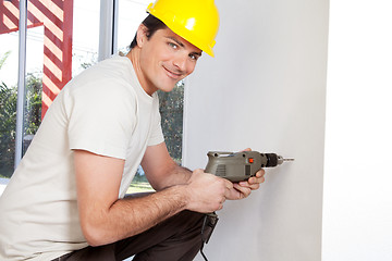 Image showing Portrait of smiling man worker