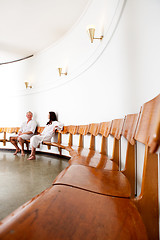 Image showing Man and Woman in Spa Reception