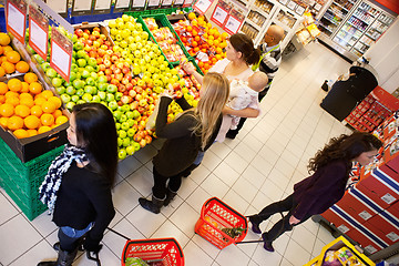 Image showing Busy Grocery Store