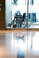 Image showing Wheelchair in Reception Entry