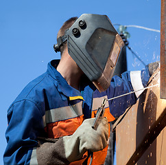 Image showing Welder during operation