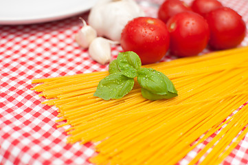 Image showing Spaghetti - ingredients