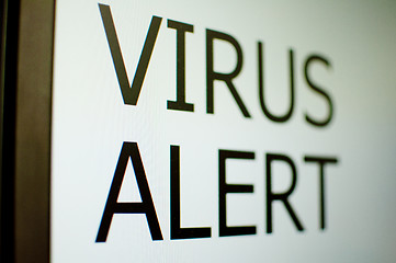 Image showing Virus Alert Sign