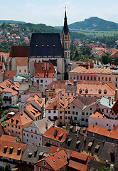 Image showing Center of Cesky Krumlov, Czech Republic