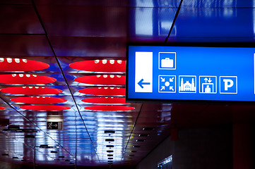 Image showing Pictograms at Railway Station