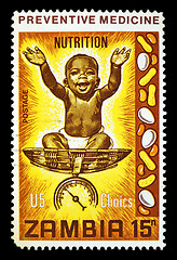 Image showing nutrition postage stamp