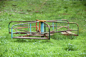 Image showing vintage merry-go-round