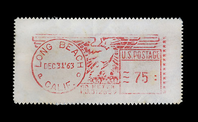 Image showing vintage california stamp