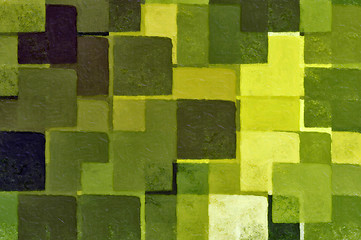 Image showing green squares pattern