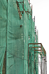 Image showing scaffold netting