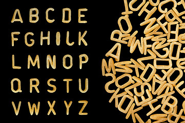 Image showing alphabet soup pasta font