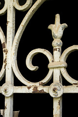 Image showing vintage window metalwork