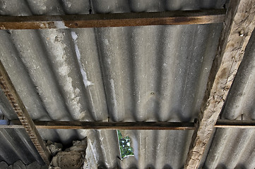 Image showing asbestos roof