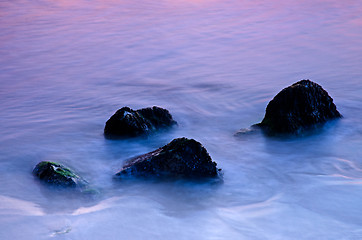 Image showing Stones in sea water