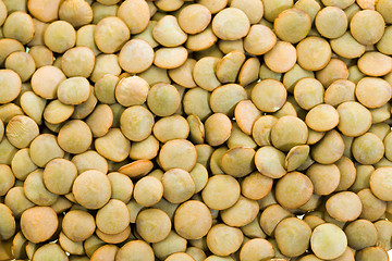 Image showing Piled grains lentils (foodstuff)