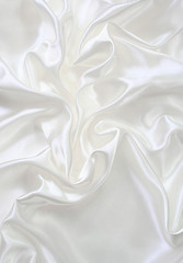 Image showing Smooth elegant white silk 