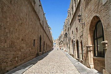 Image showing Greece. Rhodos island. Old Rhodos town. Street of the Knights 