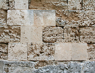 Image showing Greece. Rhodos island. Abstract old stone wall