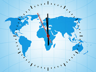 Image showing world clock