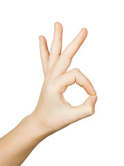 Image showing okay sign