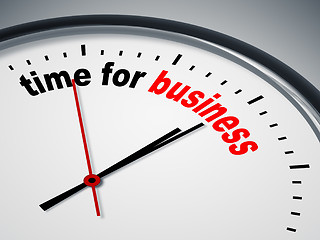 Image showing time for business