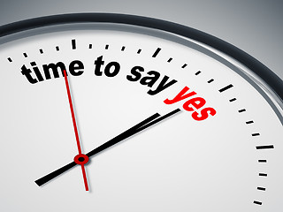 Image showing time to say yes
