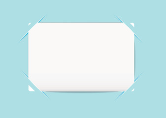 Image showing Business card blue holder