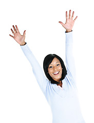 Image showing Happy young woman