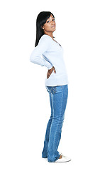 Image showing Woman with back pain