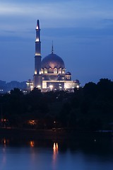 Image showing Putrajaya mosque, Kuala Lumpur, Malaysia.