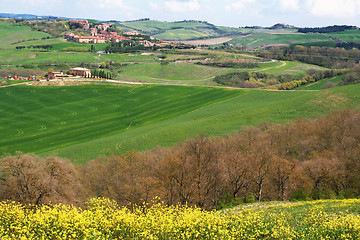 Image showing Italy. Tuscany region, Val D'Orcia valley. Tuscany landscape. 