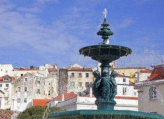 Image showing Portugal. Lisbon. The fountain 