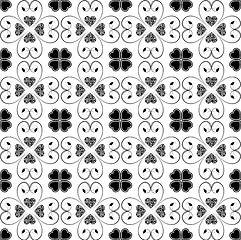 Image showing Seamless hearts pattern