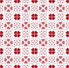 Image showing Seamless hearts pattern