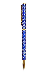 Image showing Blue ball point pen