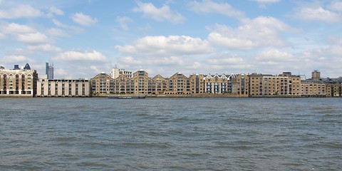 Image showing London docks