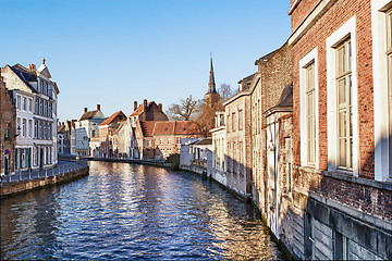 Image showing Canal Bruges,belgium