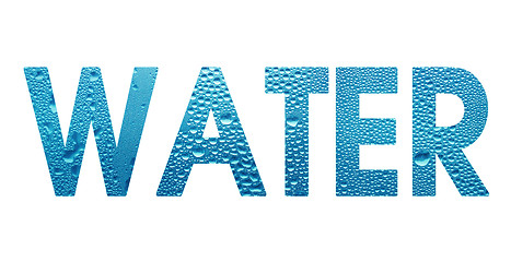 Image showing word Water on white background