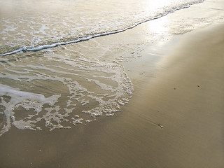Image showing wave on sand
