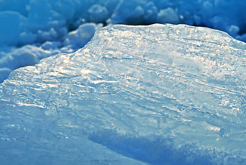 Image showing closeup of blue ice