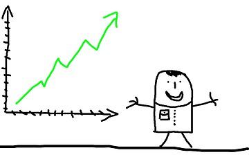 Image showing business man with chart