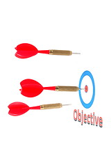 Image showing success concept with dart arrow