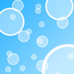 Image showing abstract water bubble illustration