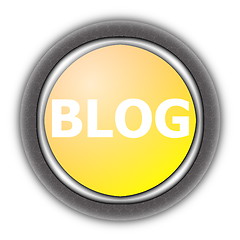 Image showing internet blog button