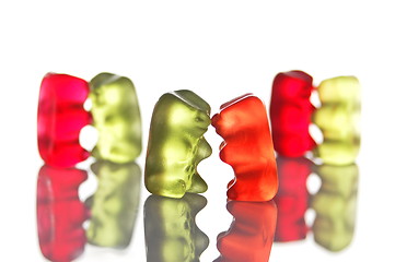 Image showing gummy bears dancing at a party