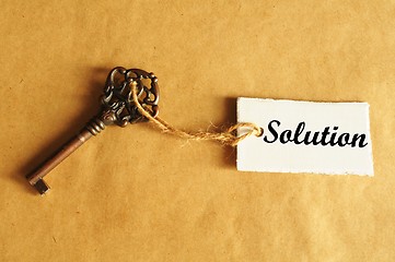 Image showing key to solution