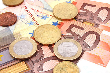 Image showing macro of money